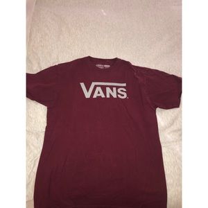 Maroon Vans T-shirt